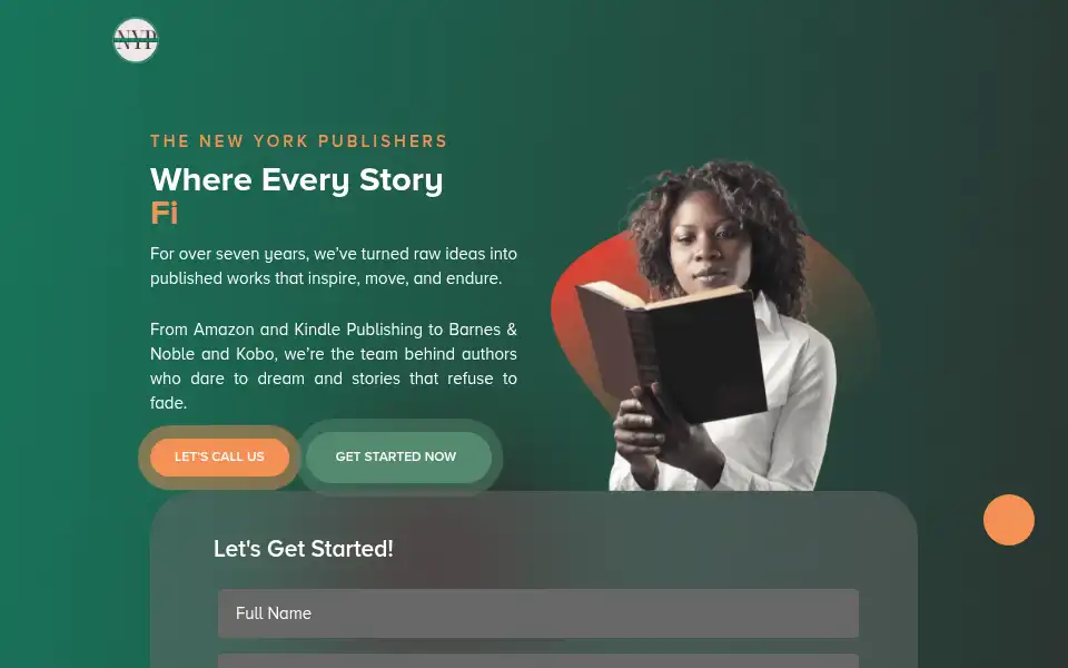 Screenshot of thenewyorkpublishers.com