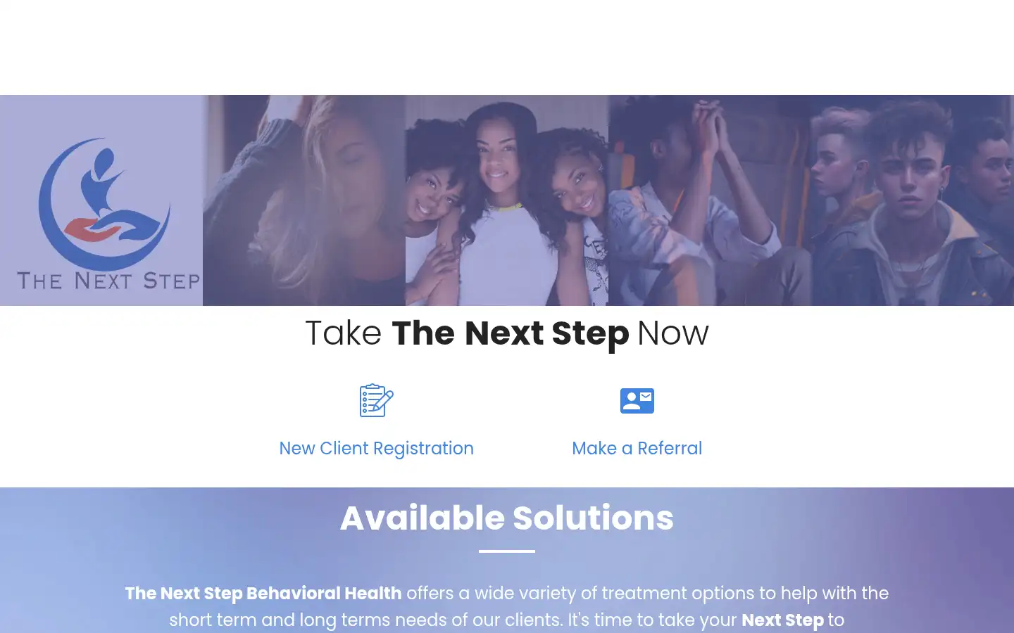 Screenshot of thenextstepbh.com