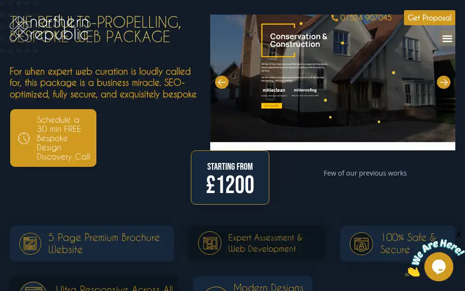 Screenshot of thenorthernrepublic.com