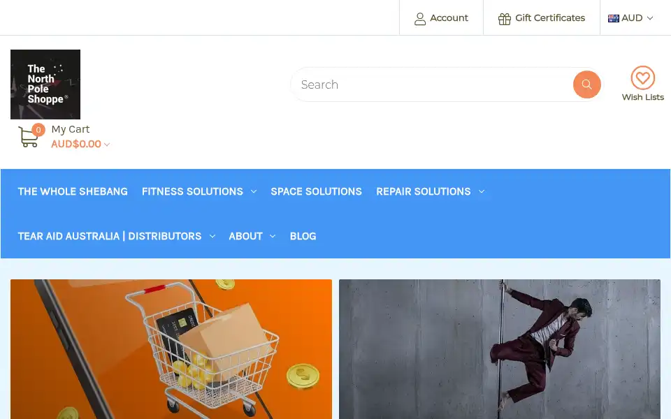 Screenshot of thenorthpoleshoppe.com.au