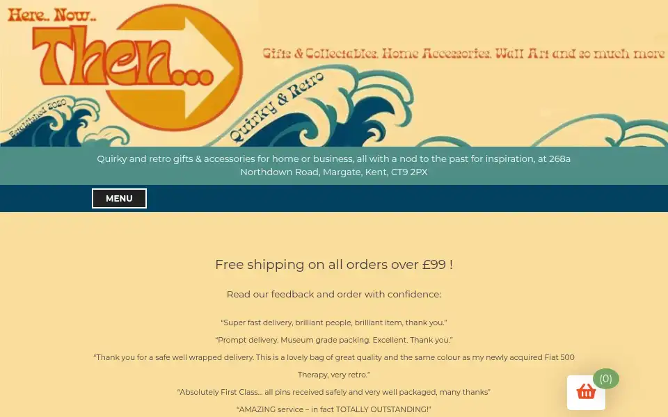 Screenshot of thenstore.co.uk