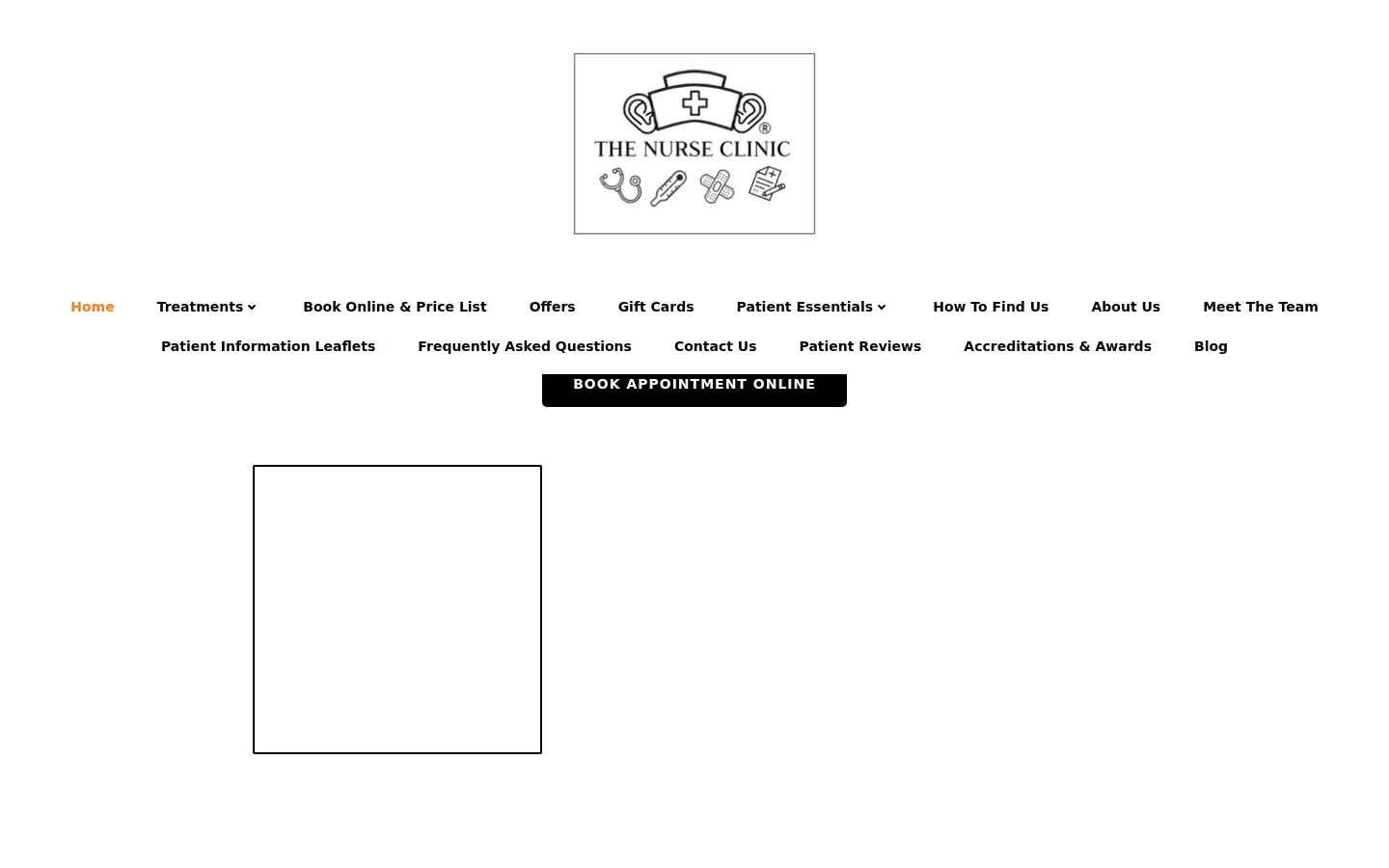 Screenshot of thenurseclinic.co.uk