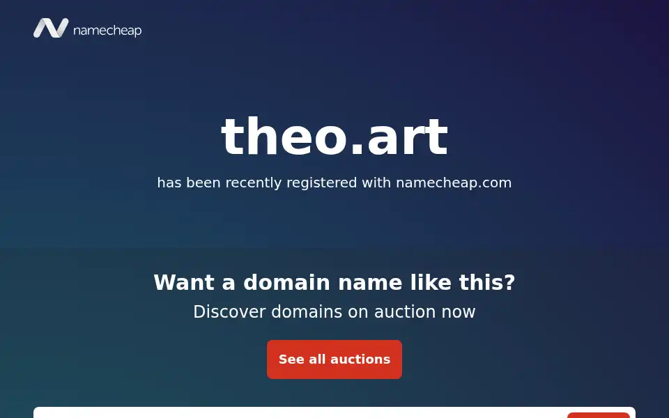 Screenshot of theo.art
