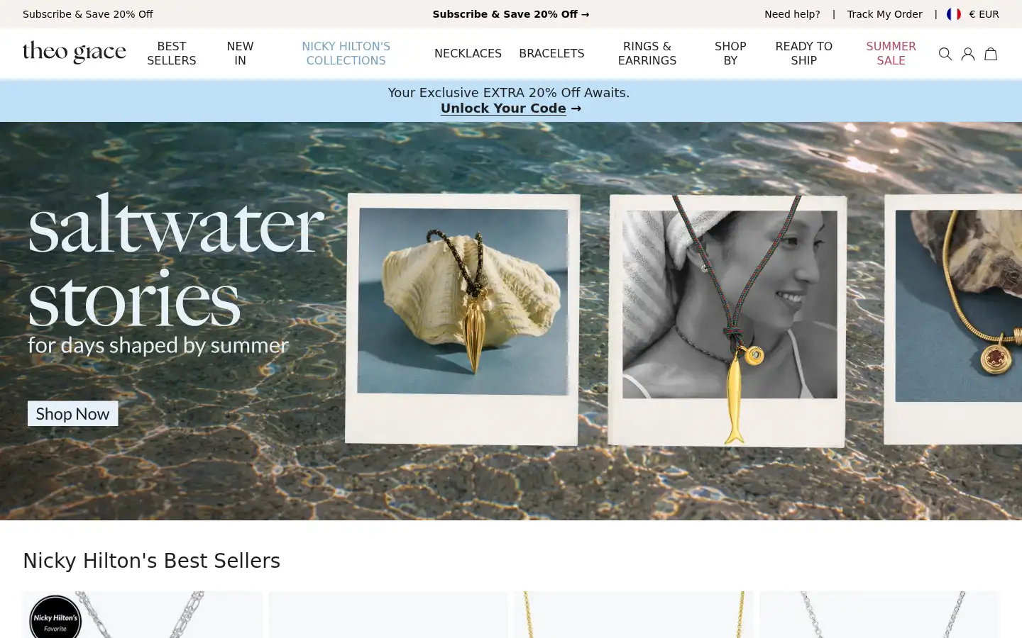 Screenshot of theograce.com