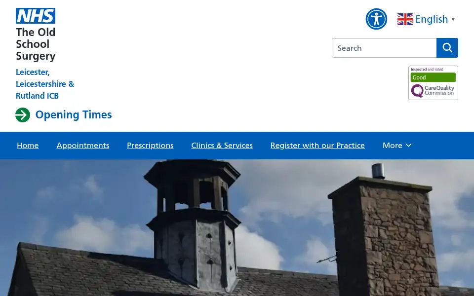 Screenshot of theoldschoolsurgery.com