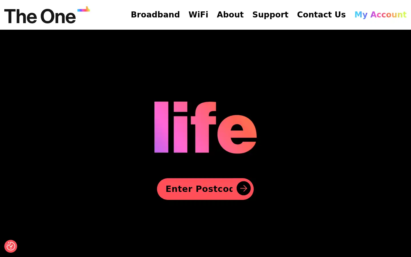 Screenshot of theonebroadband.co.uk