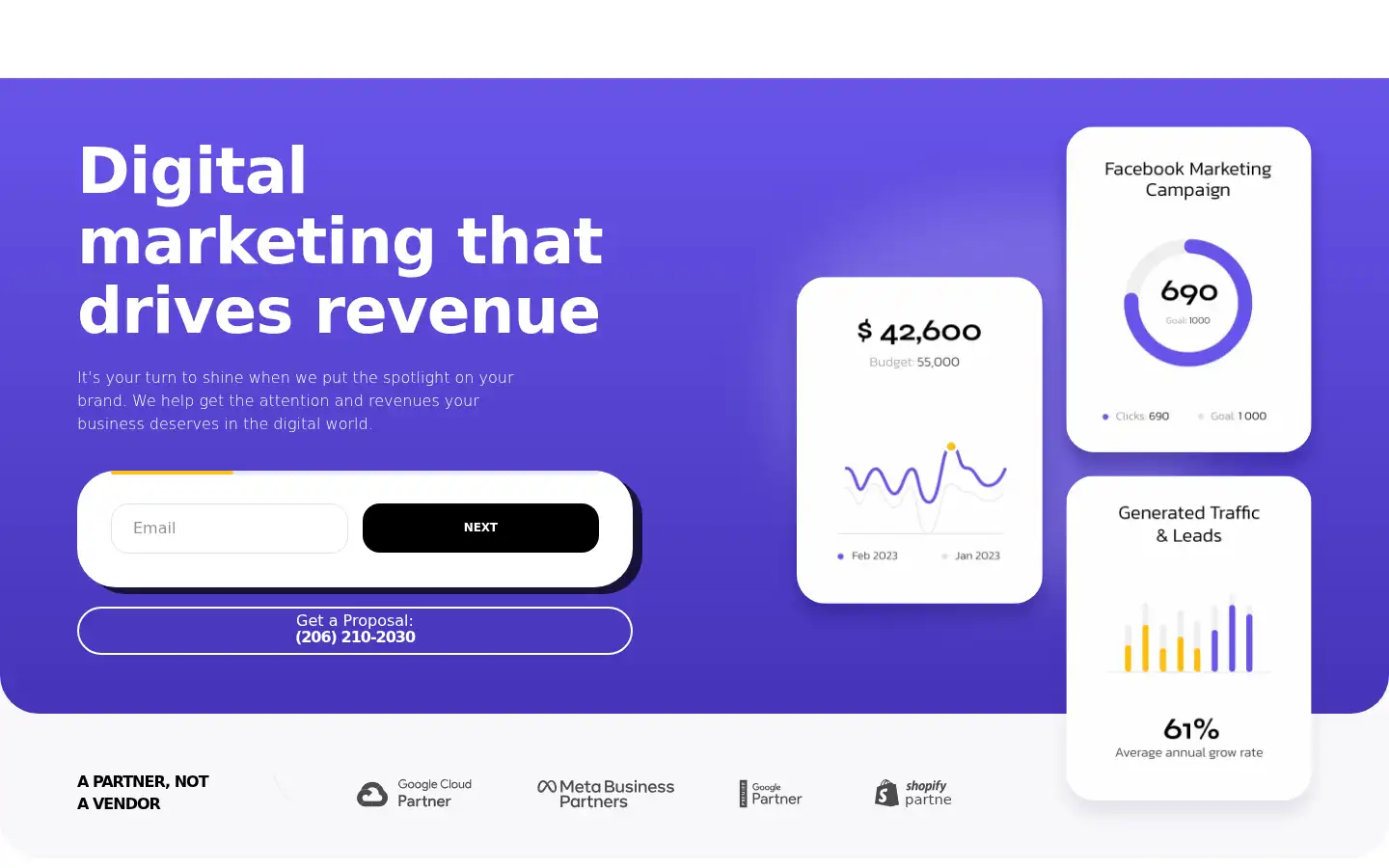 Screenshot of theonlinepresence.com