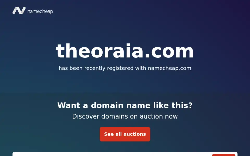 Screenshot of theoraia.com