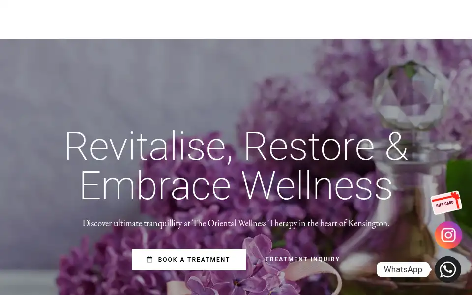 Screenshot of theorientalwellnesstherapy.co.uk