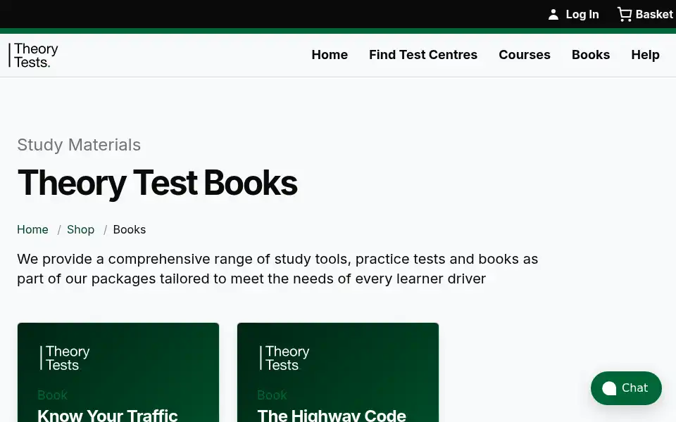 Screenshot of theorytests.org.uk