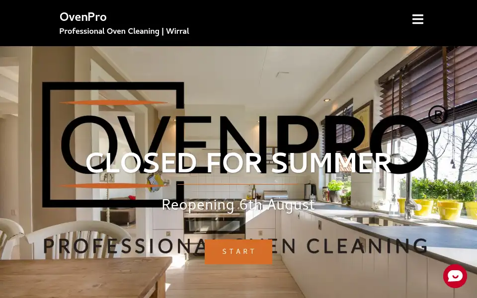 Screenshot of theovenpro.co.uk