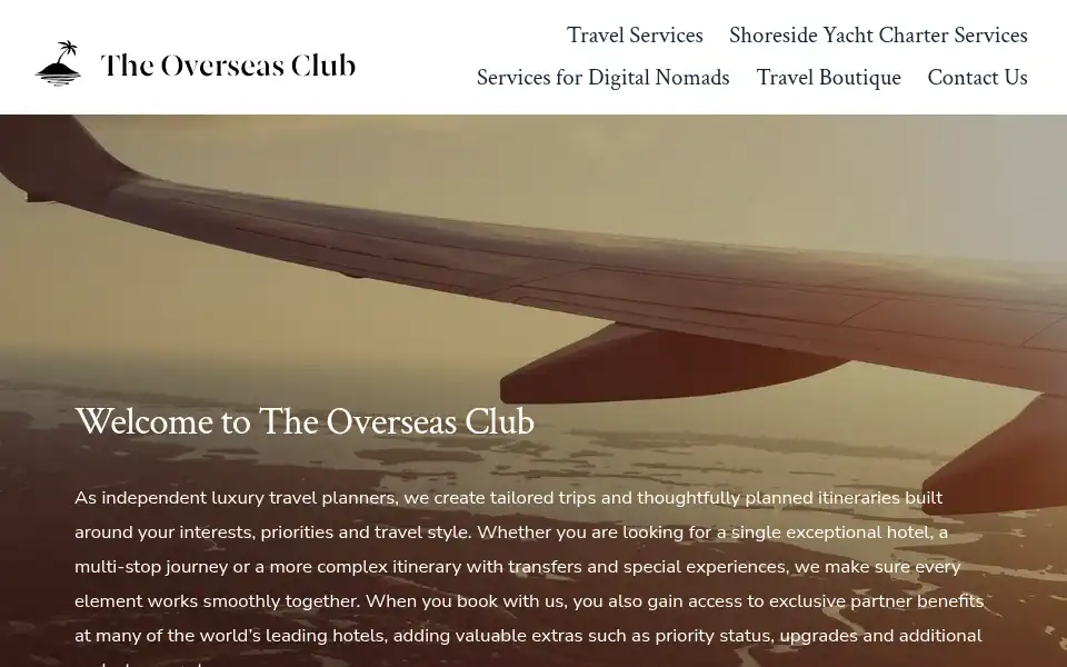 Screenshot of theoverseasclub.com