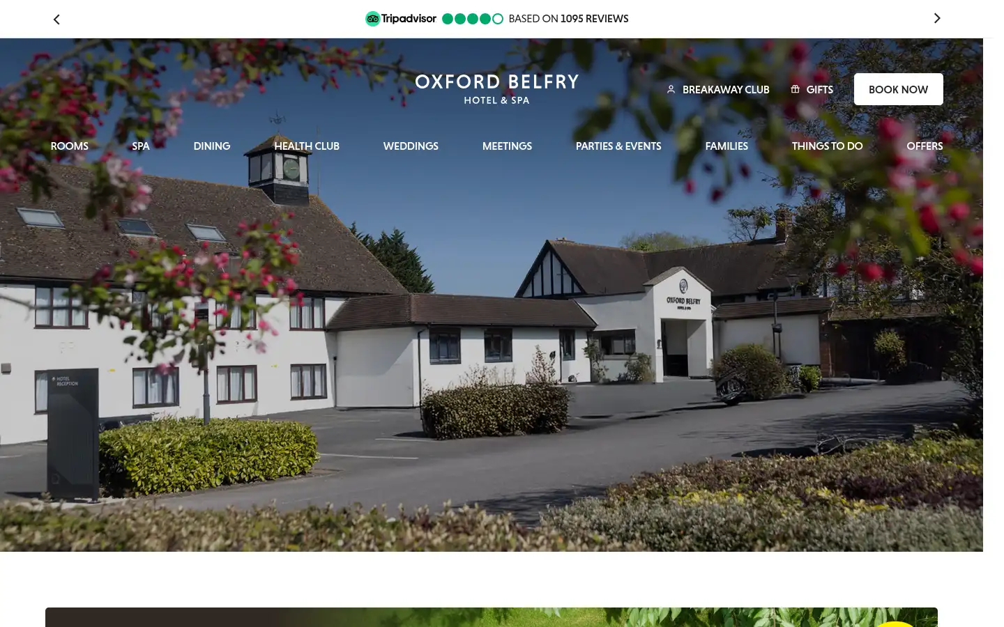 Screenshot of theoxfordbelfry.co.uk