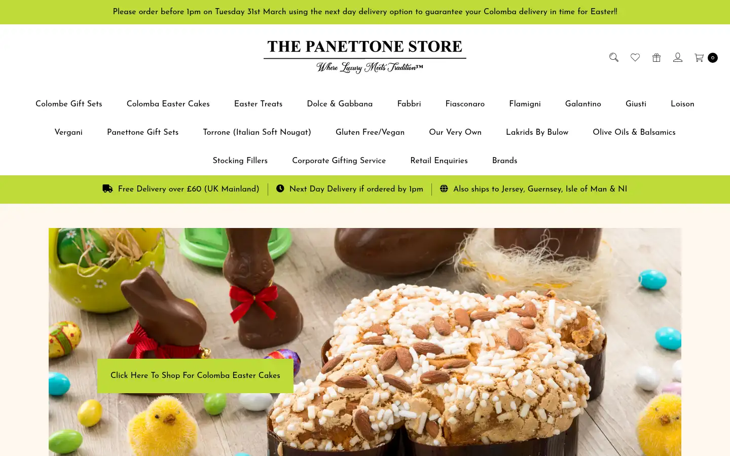 Screenshot of thepanettonestore.co.uk