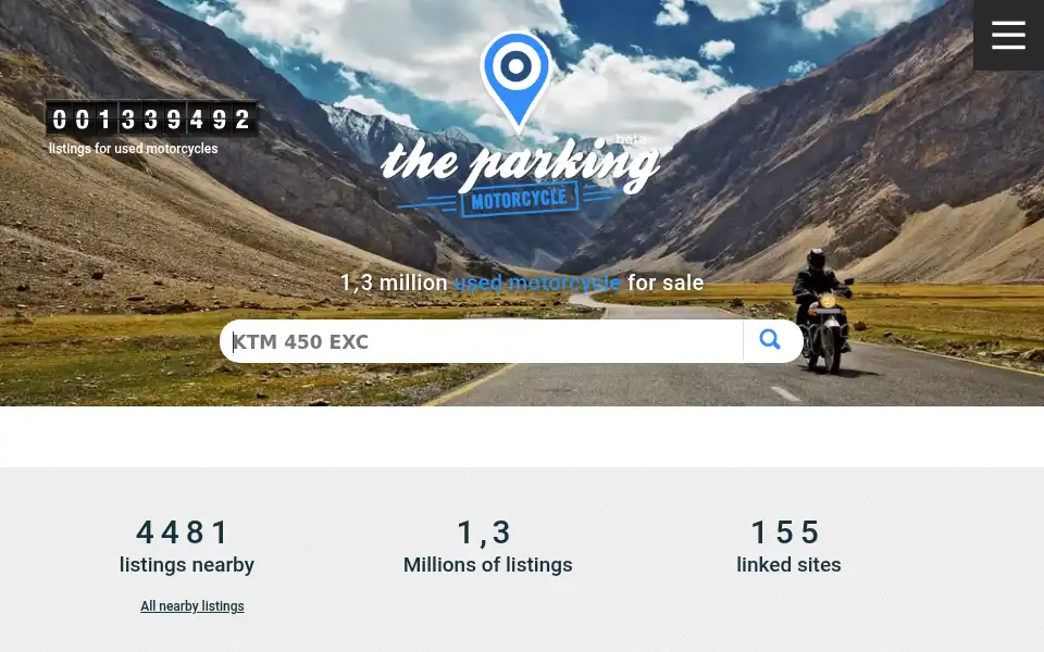 Screenshot of theparking-motorcycle.eu