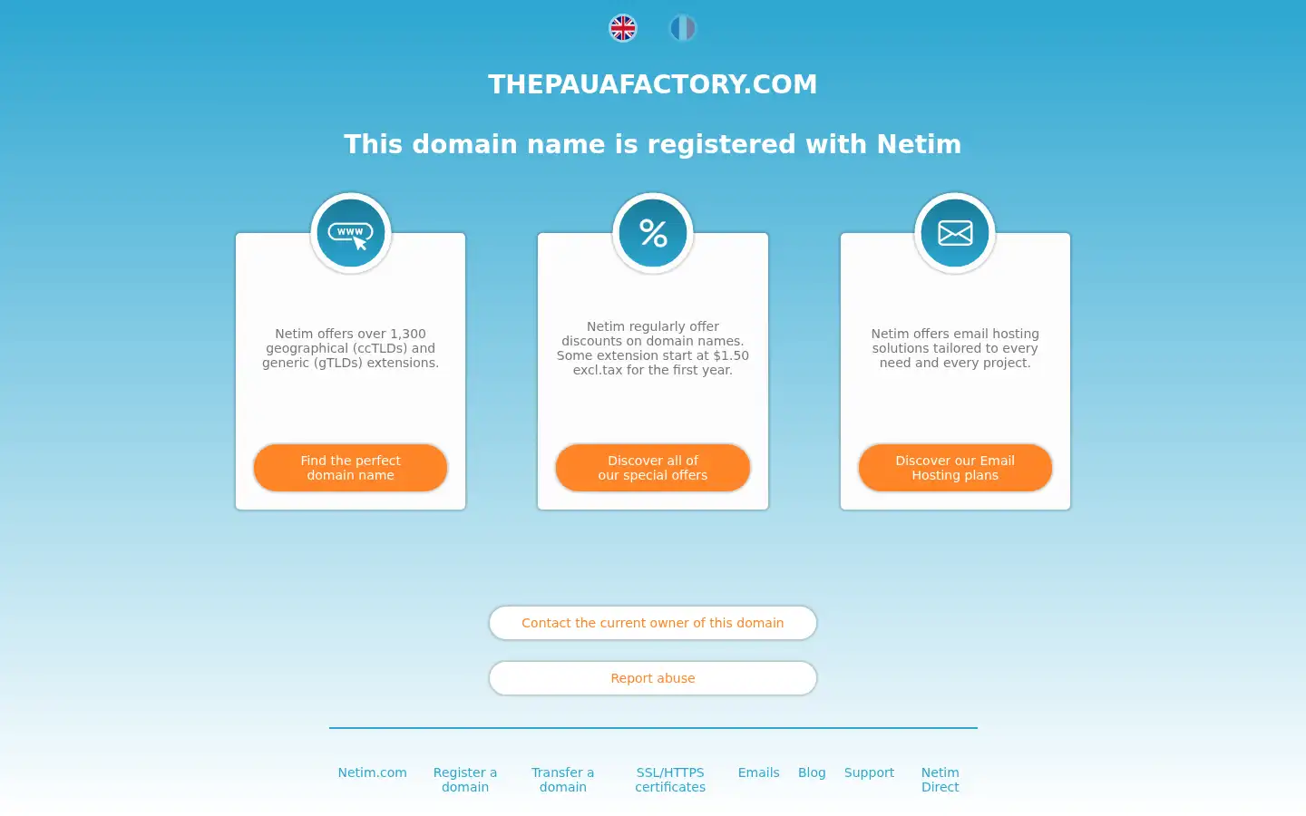 Screenshot of thepauafactory.com