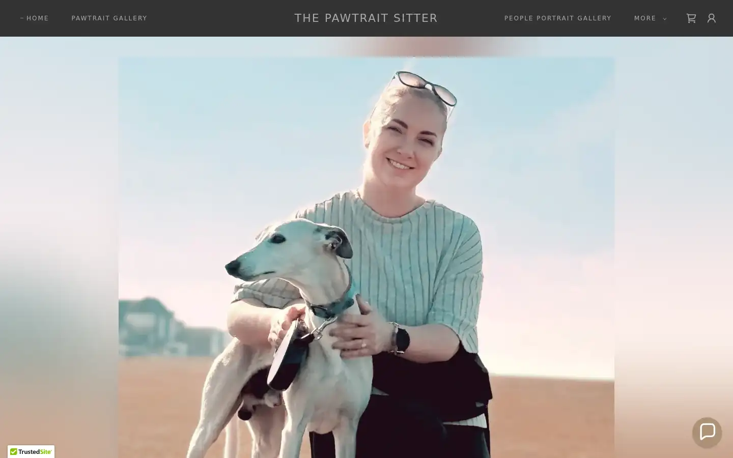 Screenshot of thepawtraitsitter.co.uk