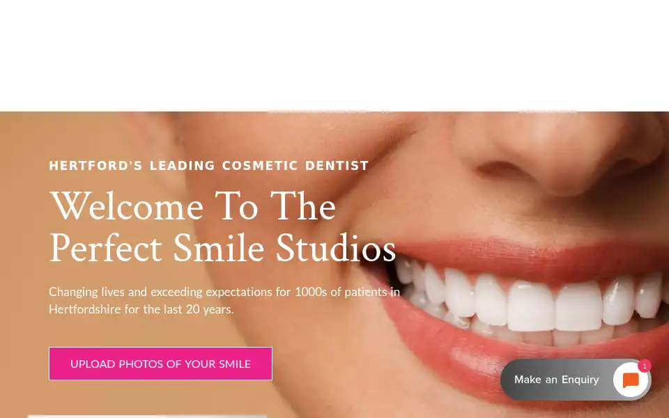 Screenshot of theperfectsmile.co.uk