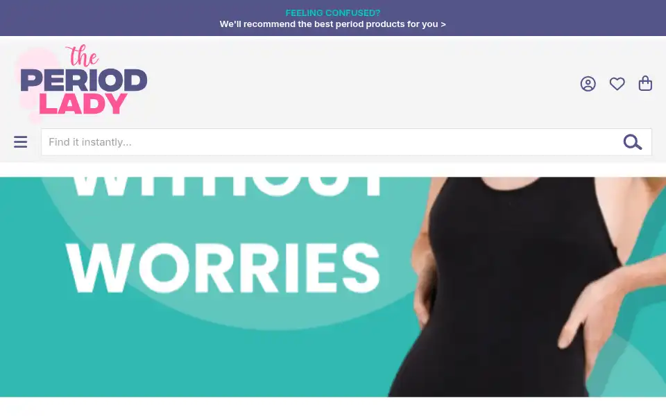 Screenshot of theperiodlady.co.uk