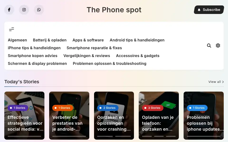 Screenshot of thephonespot.nl