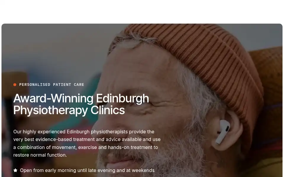 Screenshot of thephysiotherapyclinics.com