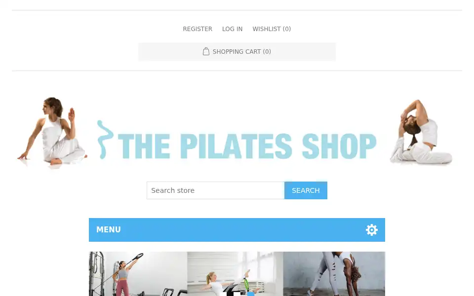 Screenshot of thepilatesshop.com