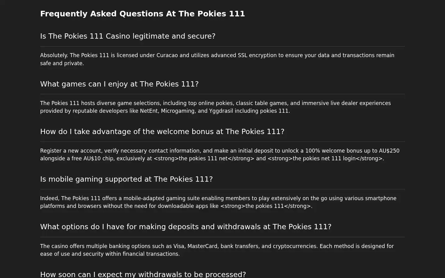 Screenshot of thepokies111net.net