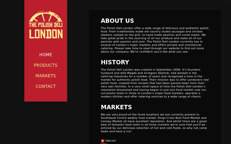 Screenshot of thepolishdelilondon.com