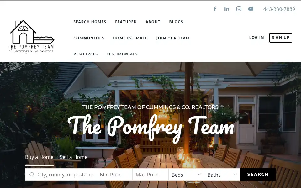 Screenshot of thepomfreyteam.com
