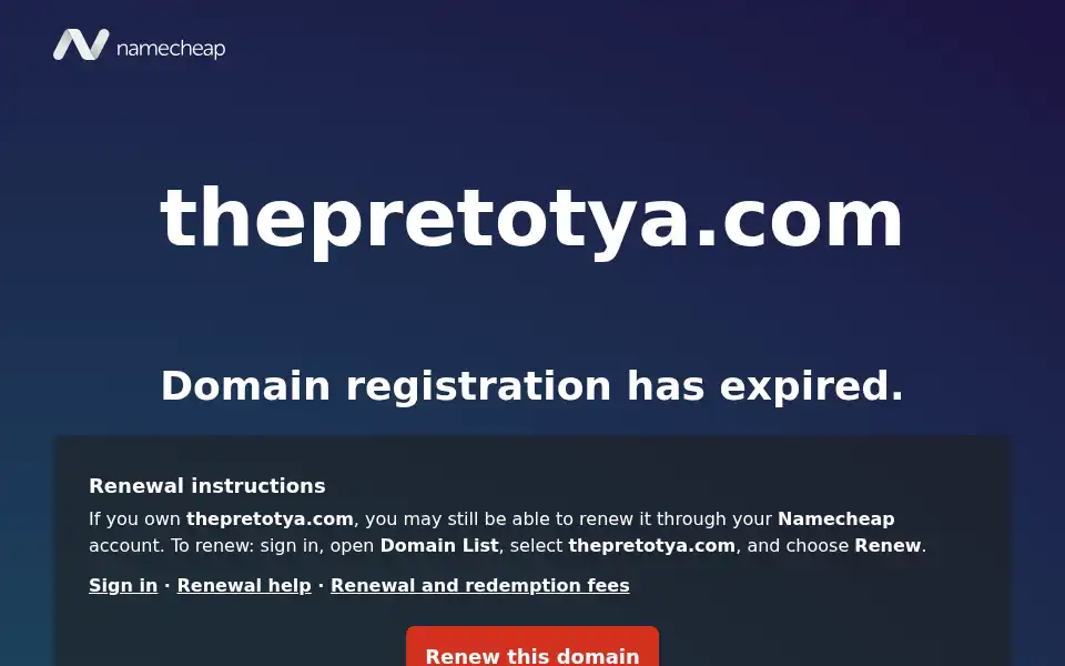 Screenshot of thepretotya.com