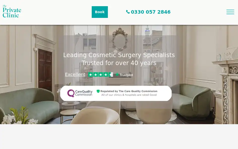 Screenshot of theprivateclinic.co.uk