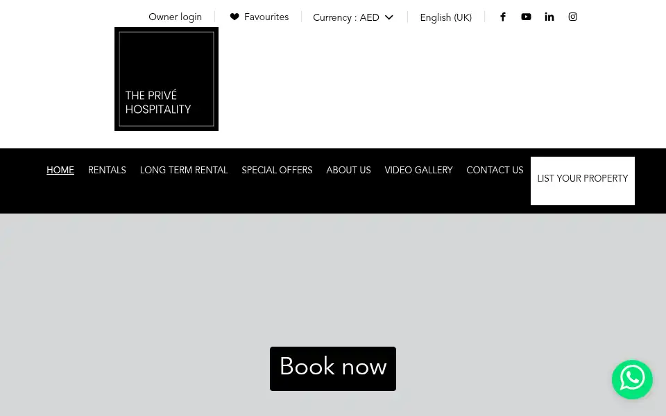 Screenshot of theprive.ae