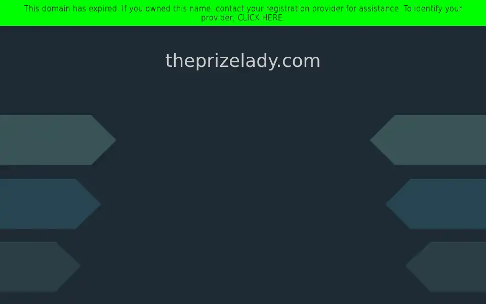 Screenshot of theprizelady.com