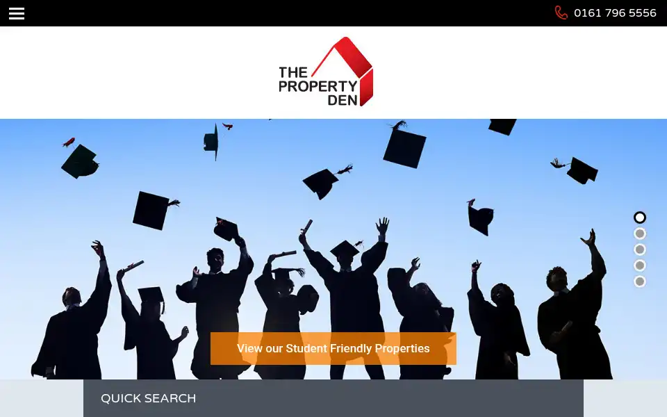 Screenshot of thepropertyden.com