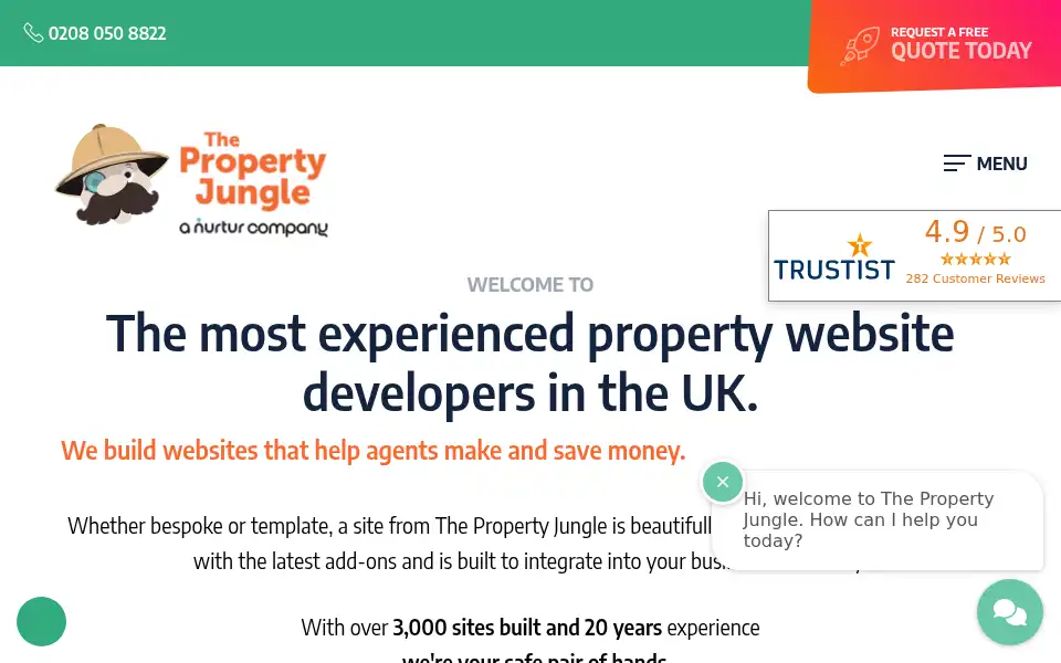 Screenshot of thepropertyjungle.com