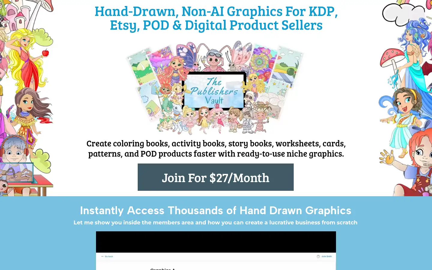 Screenshot of thepublishersvault.com
