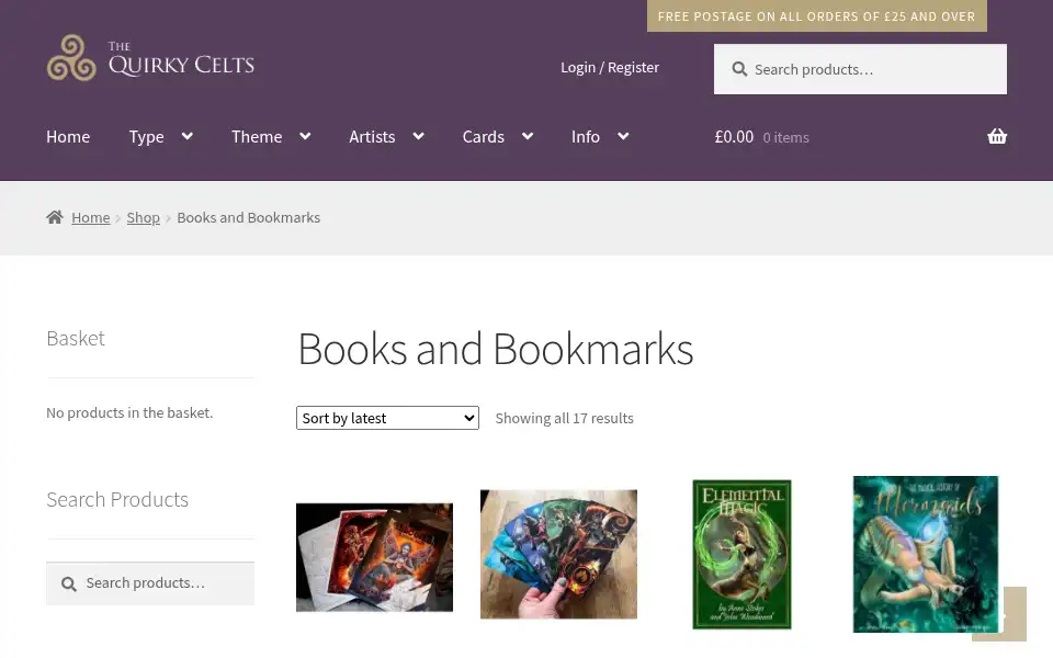 Screenshot of thequirkycelts.co.uk