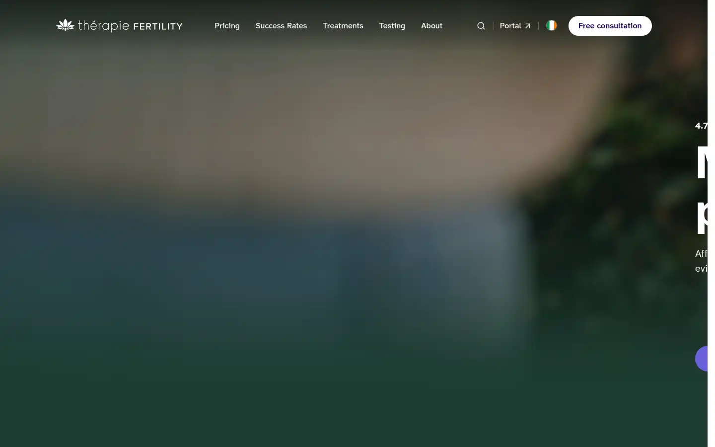 Screenshot of therapiefertility.com