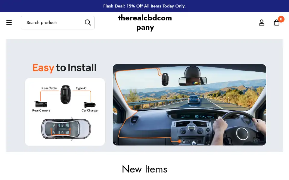 Screenshot of therealcbdcompany.co.uk