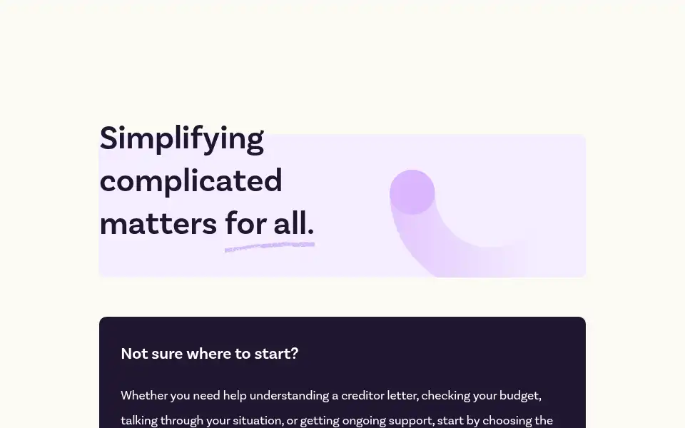 Screenshot of therealdebtguy.com