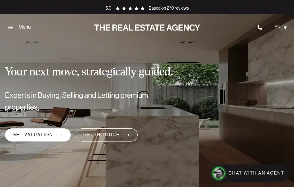 Screenshot of therealestate-agency.com