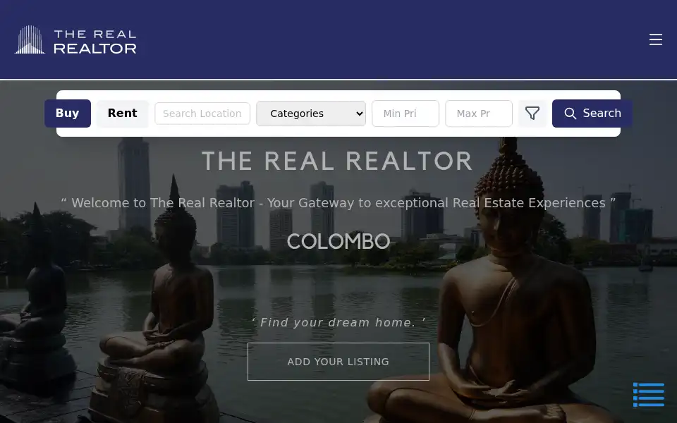 Screenshot of therealrealtor.lk