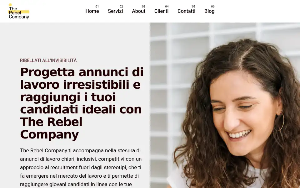 Screenshot of therebelcompany.co