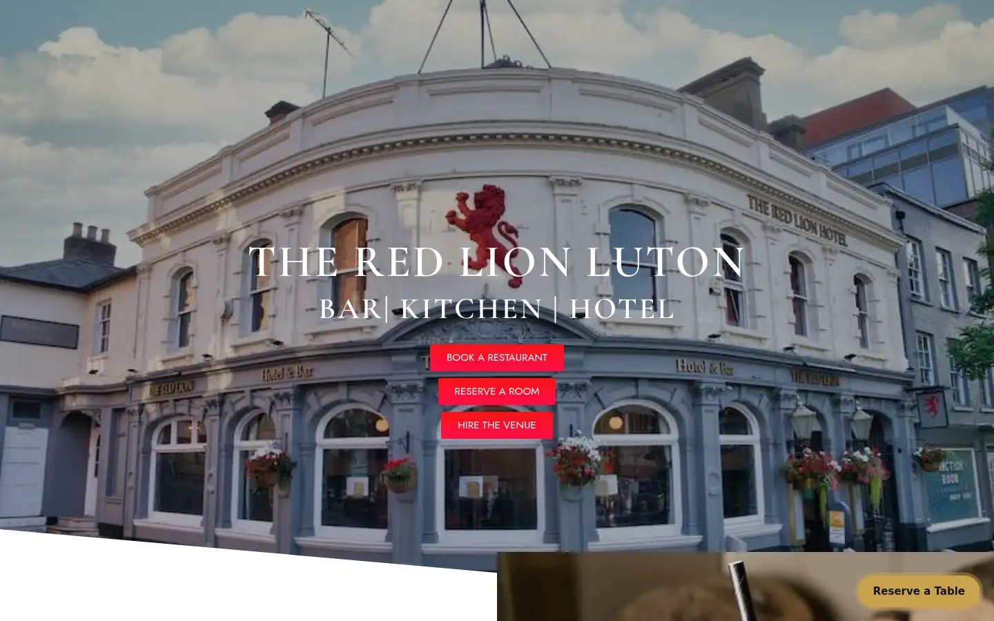 Screenshot of theredlionluton.co.uk