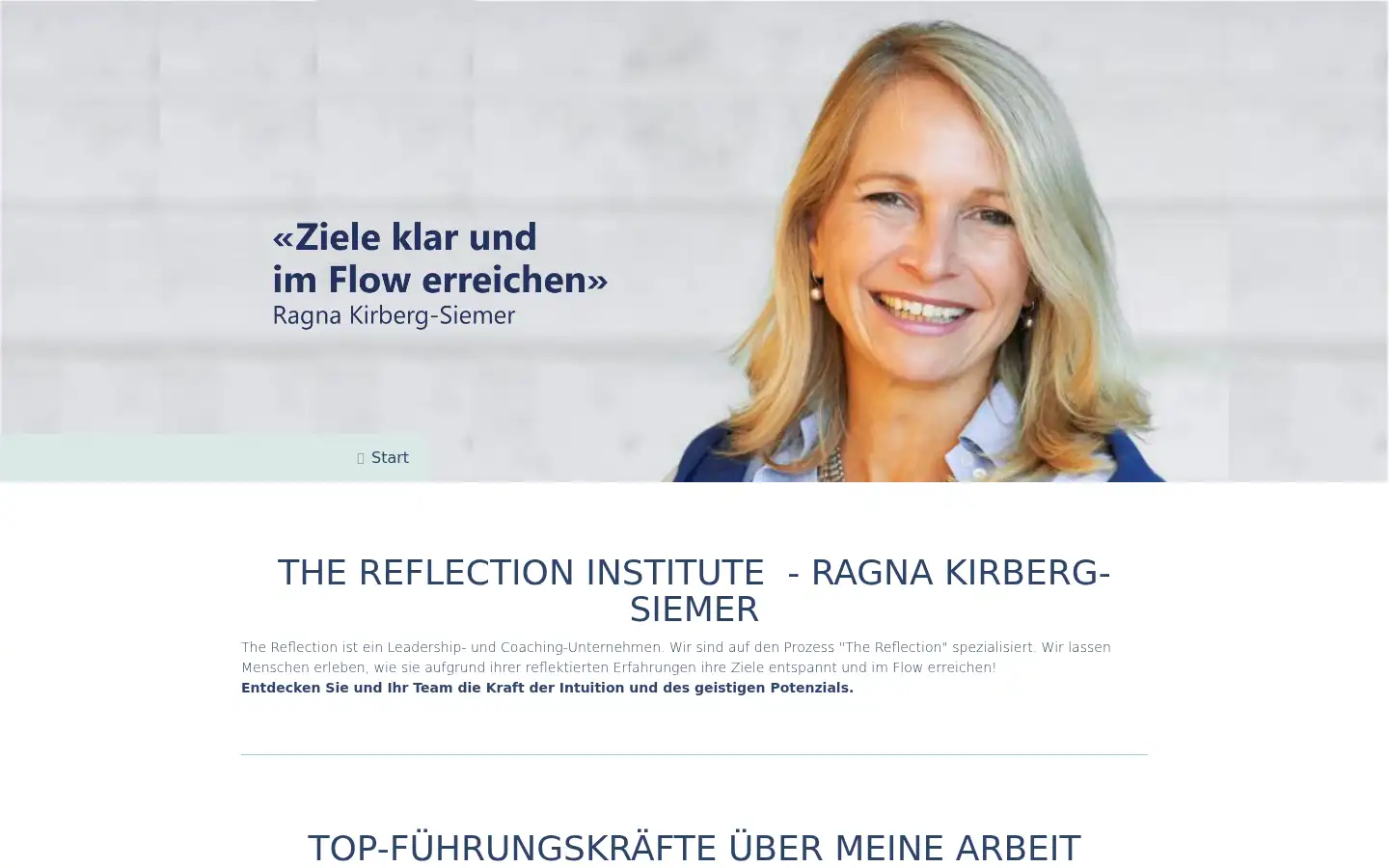 Screenshot of thereflection.com