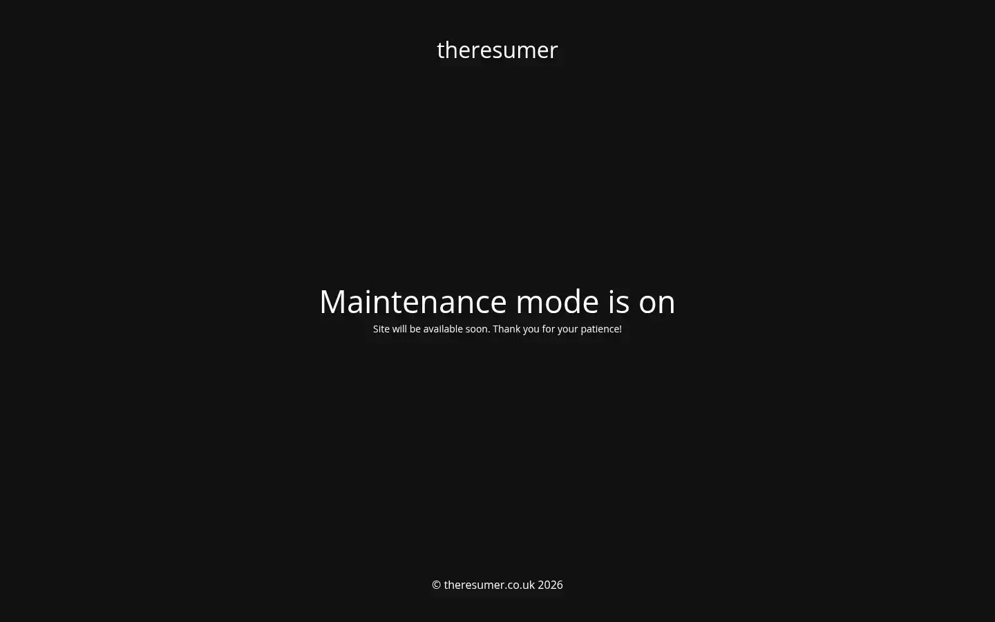 Screenshot of theresumer.co.uk