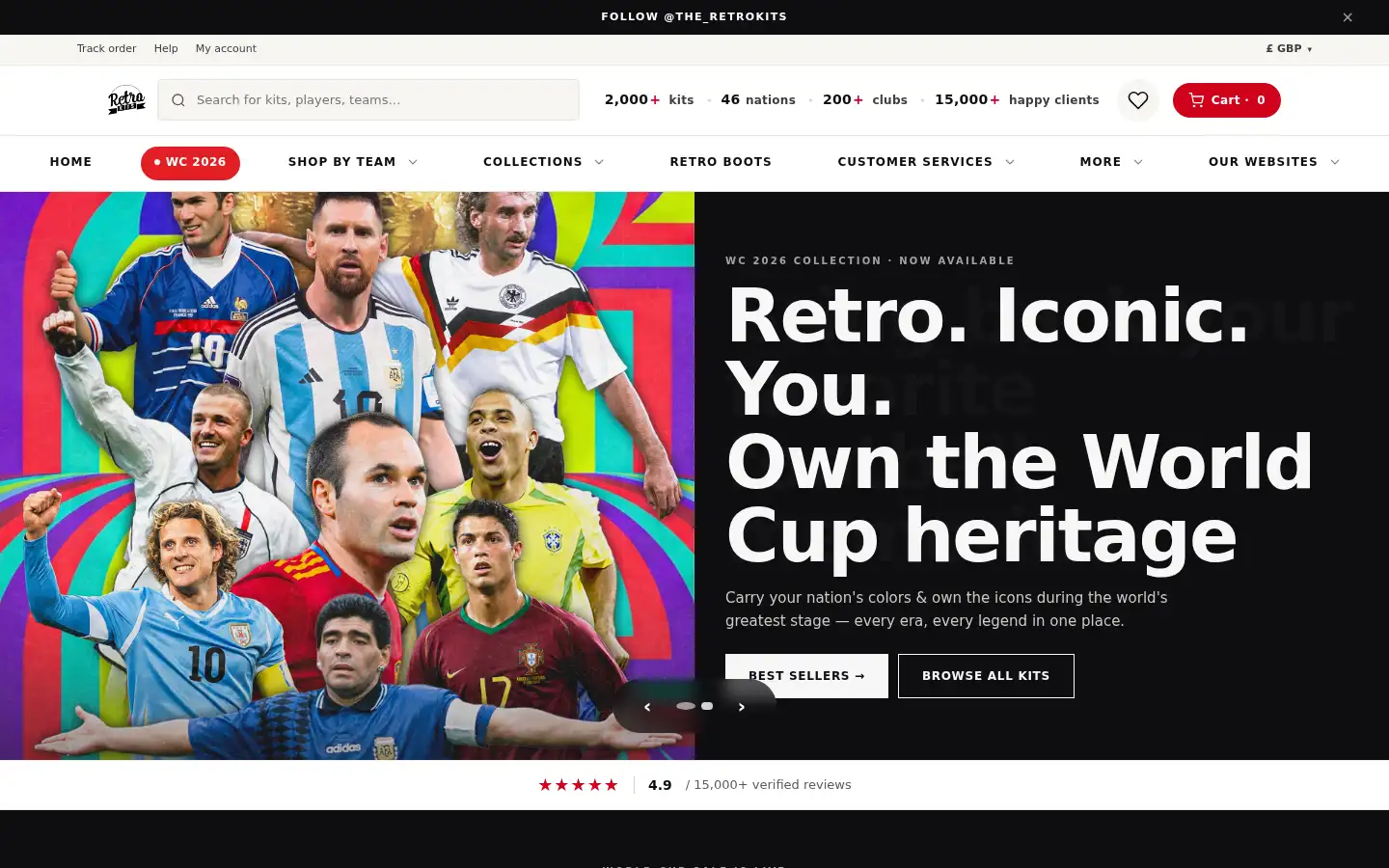 Screenshot of theretrokit.com