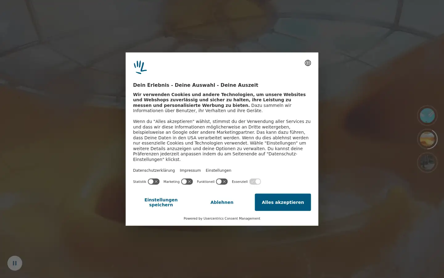 Screenshot of therme.at