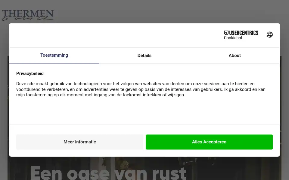 Screenshot of thermengoirle.nl