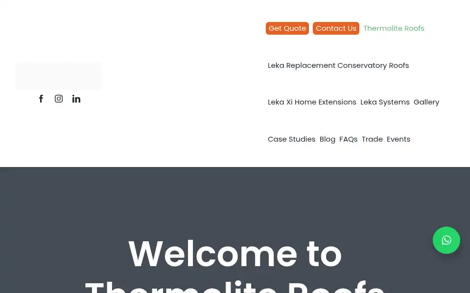 Screenshot of thermoliteroofs.co.uk